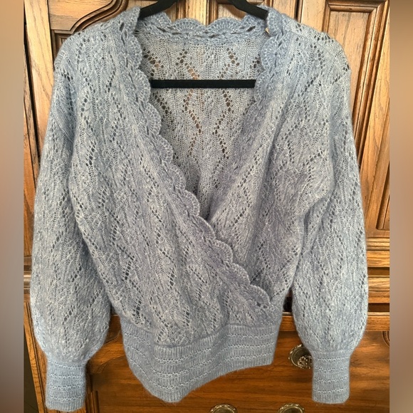 Sezane Nathalia Jumper Ice Blue - Picture 4 of 8